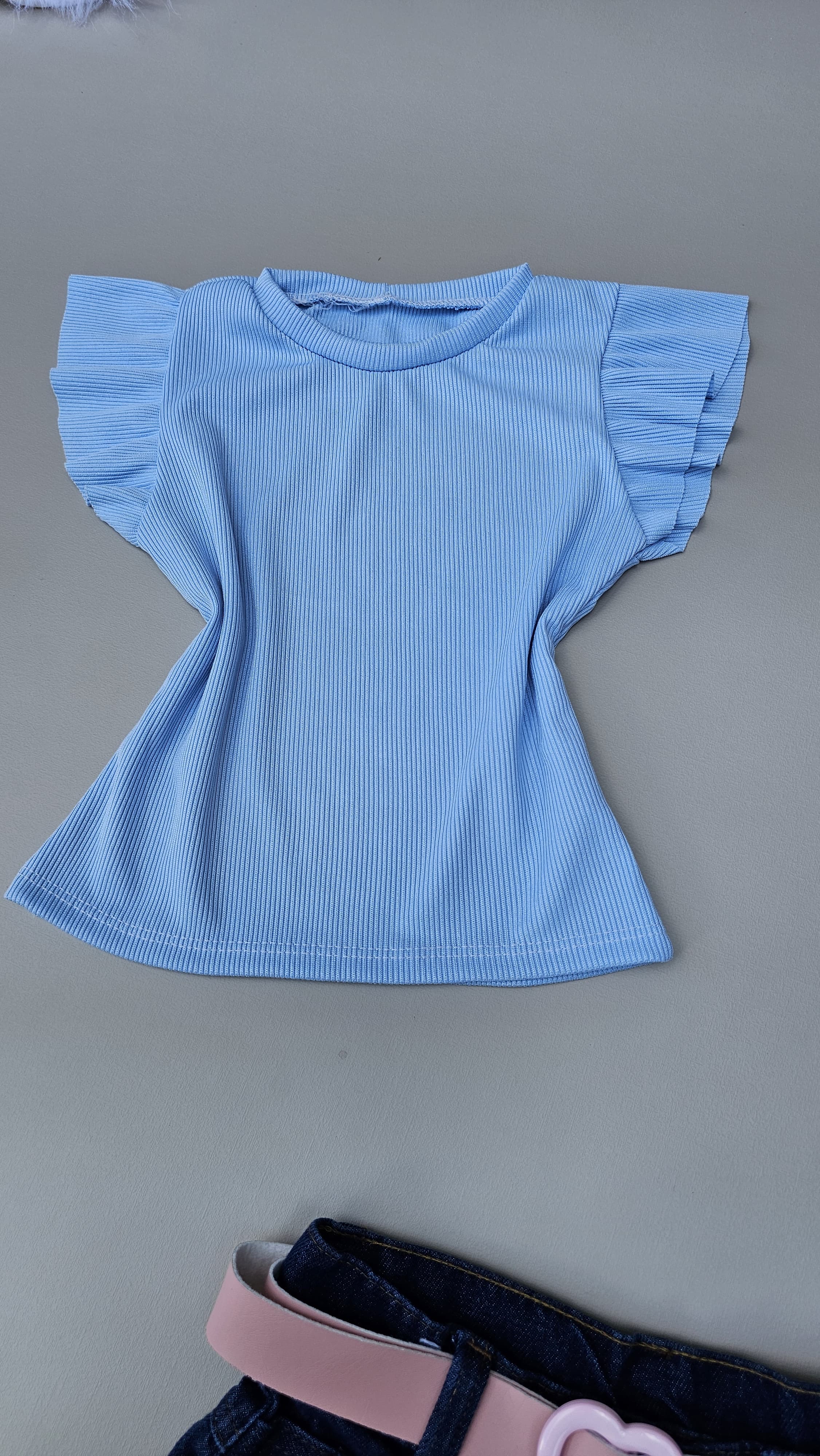 Blusa Canelado Babado